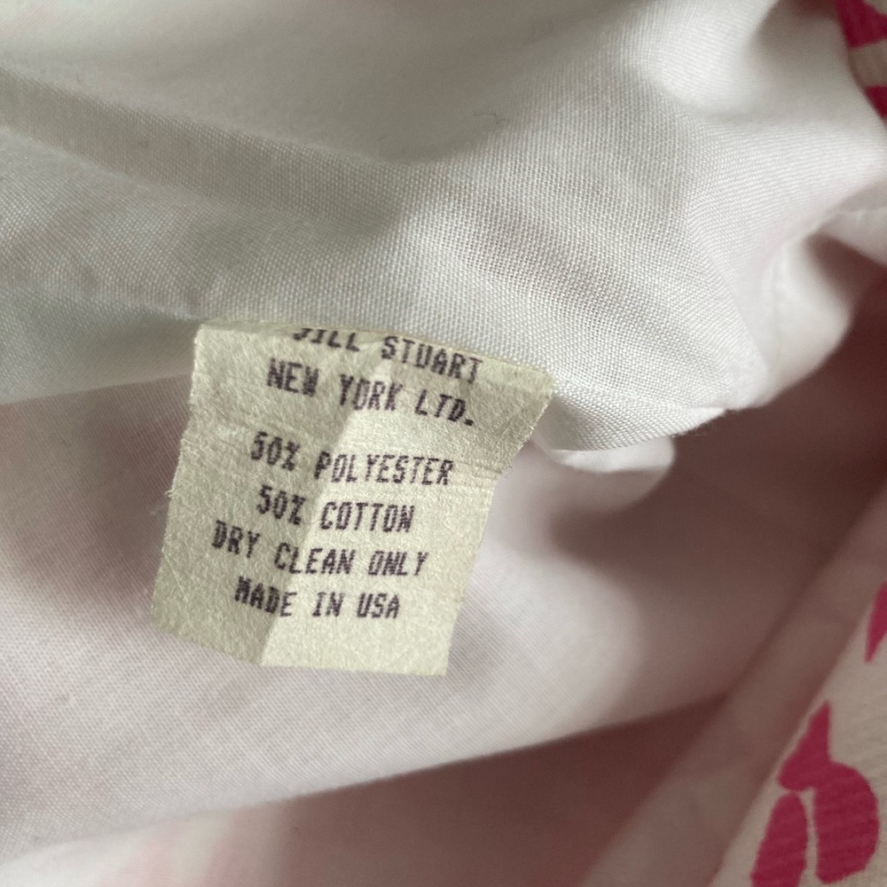 Jill Stuart Pink & White Floral Fit & Flare Dress Size 10 - Picture 5 of 5